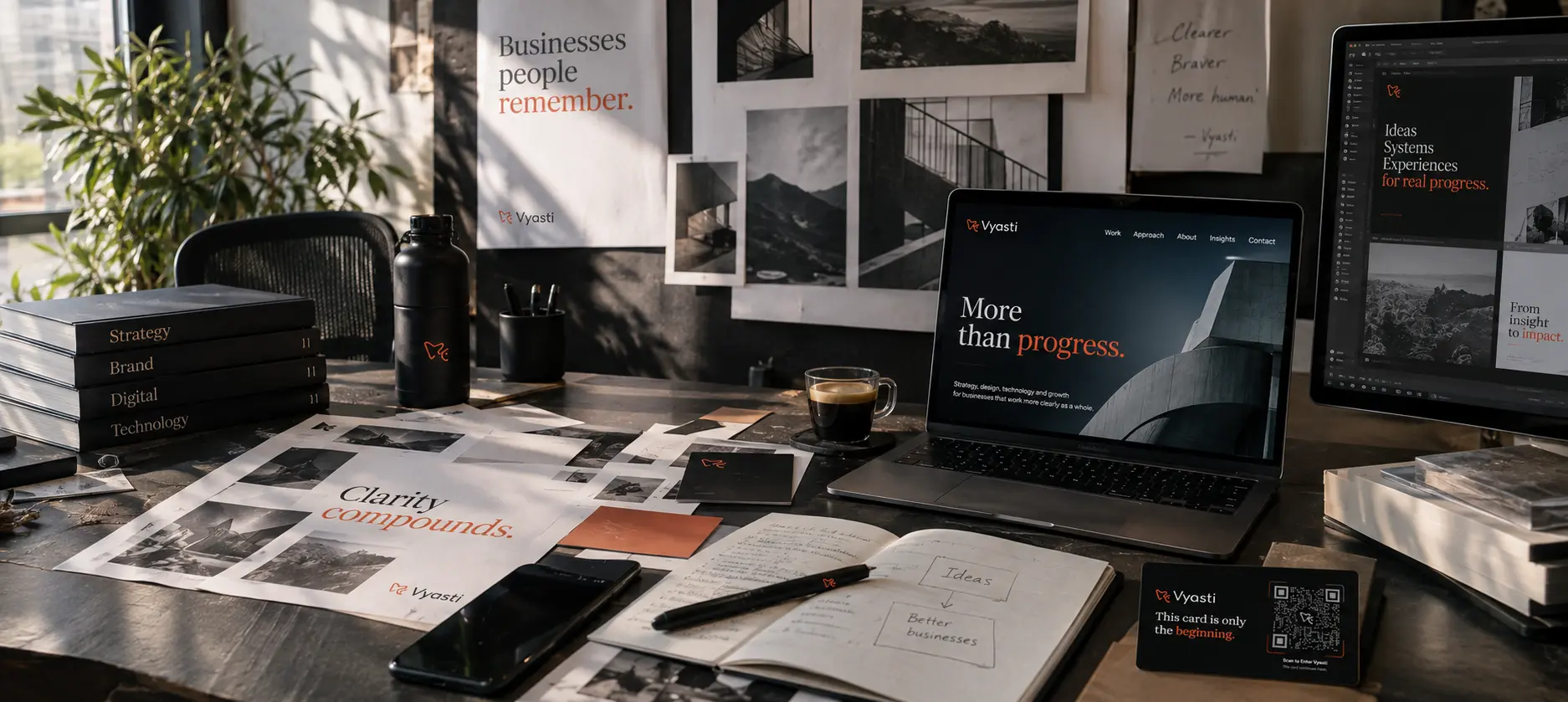 Vyasti strategy, design and digital work taking shape